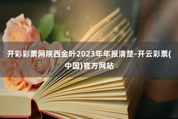 开彩彩票网陕西金叶2023年年报清楚-开云彩票(中国)官方网站