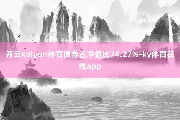 开云kaiyun体育债券占净值比74.27%-ky体育在线app