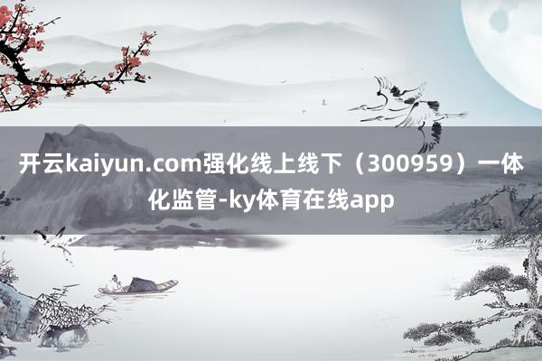 开云kaiyun.com强化线上线下（300959）一体化监管-ky体育在线app